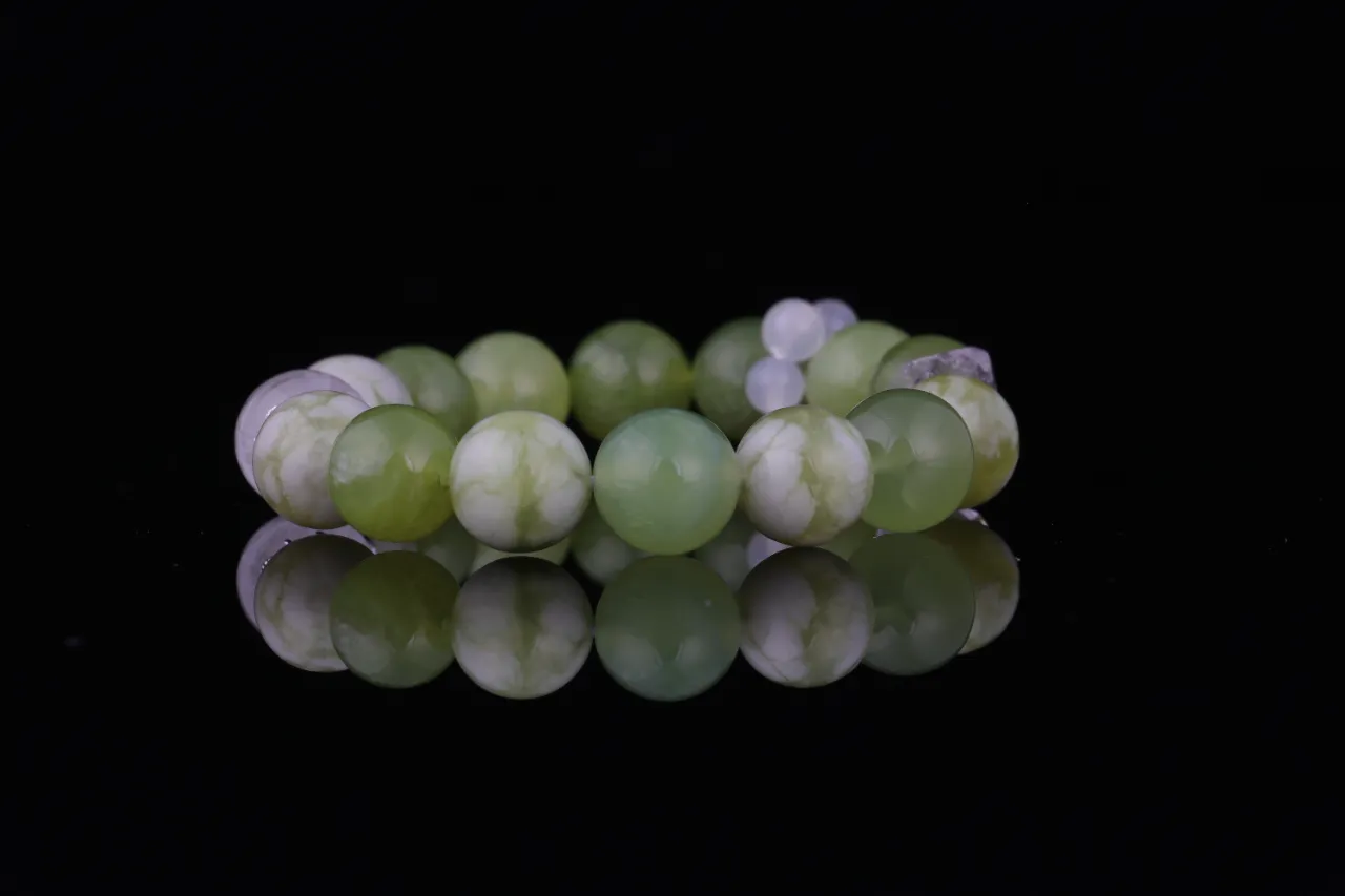 天然青提奶綠水晶手串輕奢小眾手鍊天然水晶 8