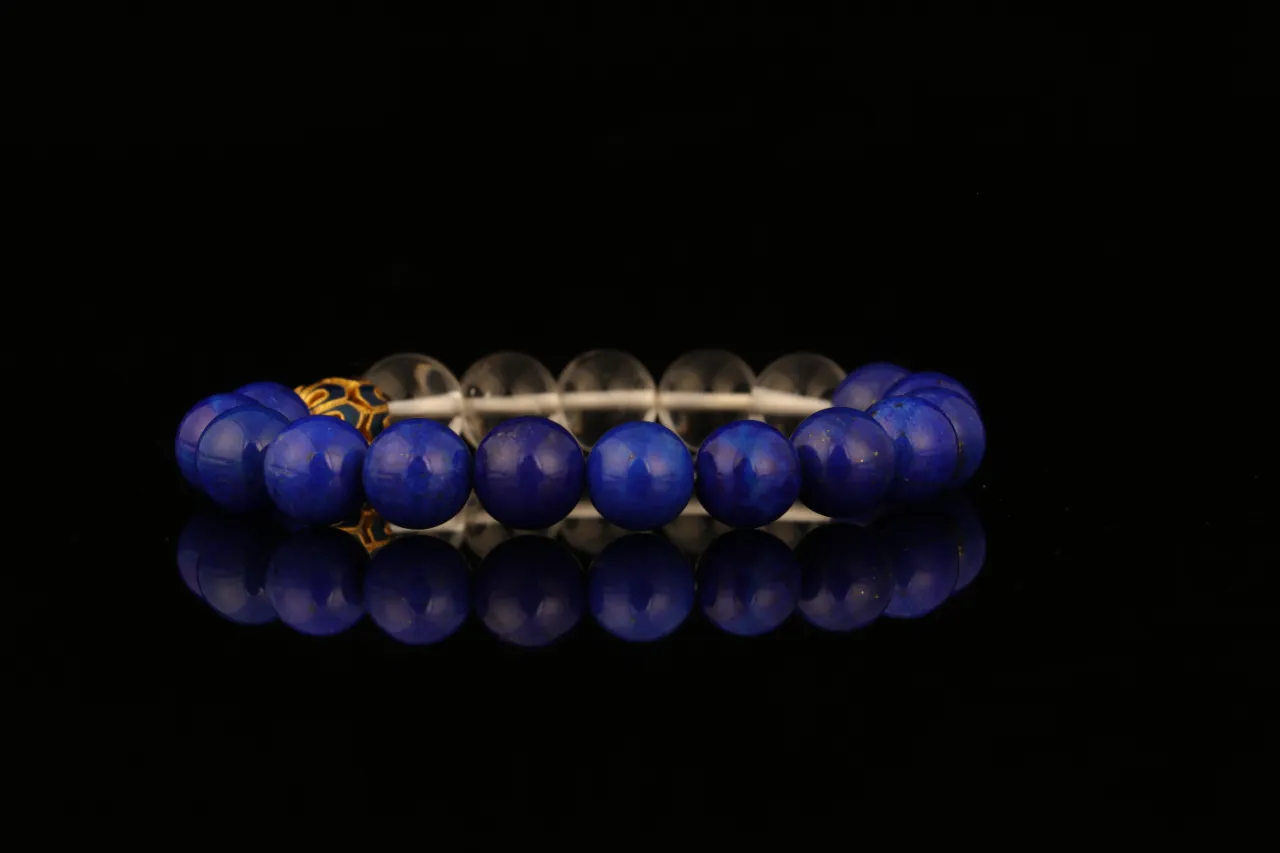 青金石 白水晶水晶手串客製天然水晶生辰定製 3