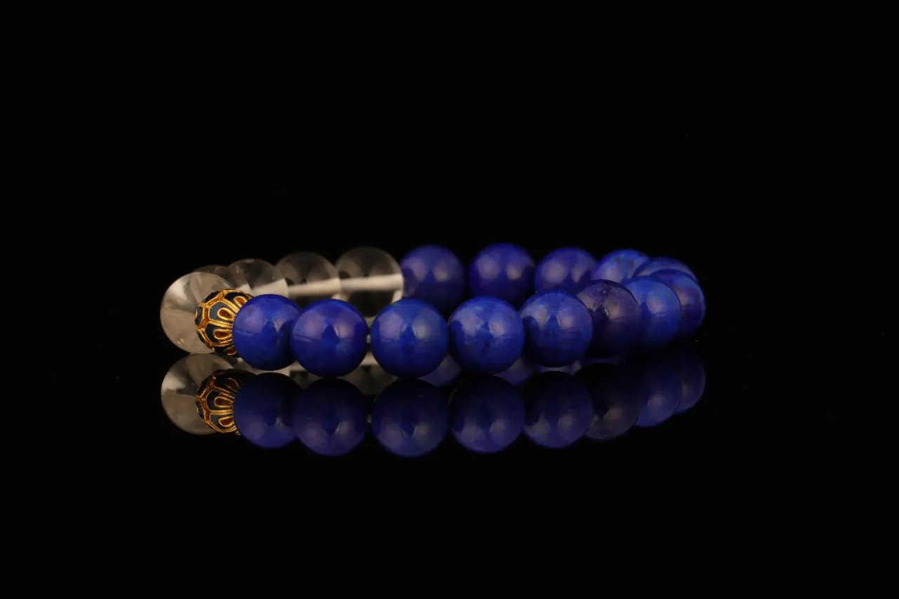 青金石 白水晶水晶手串客製天然水晶生辰定製 4