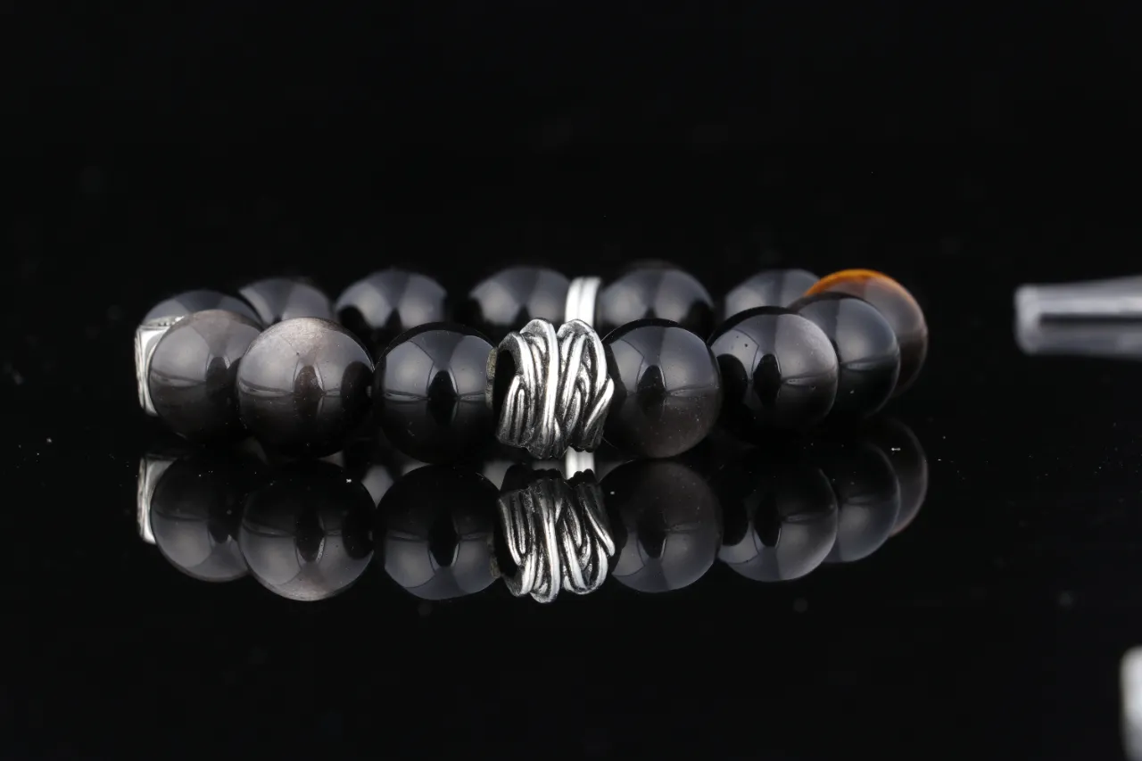 銀耀石虎眼石生辰定制專屬客製天然水晶手串 5
