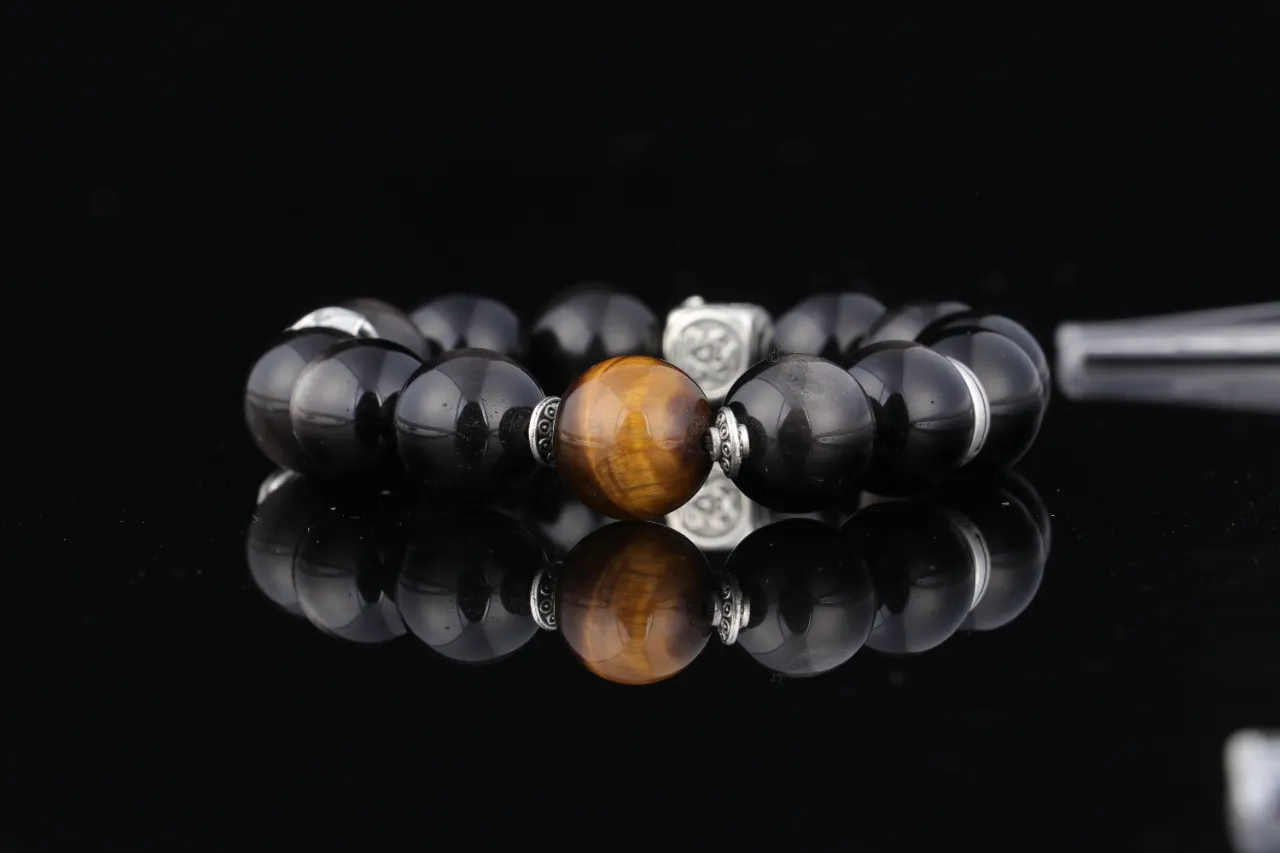 銀耀石虎眼石生辰定制專屬客製天然水晶手串 8