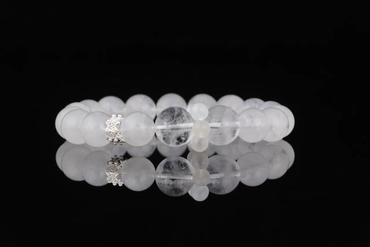 白幽靈白水晶手串生辰定制專屬客製天然水晶 6