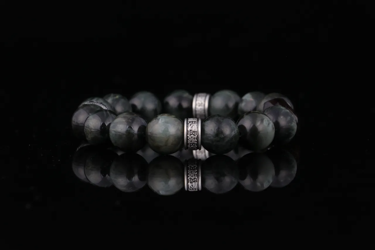 陽起石天然水晶手串專屬客製生辰定制 2