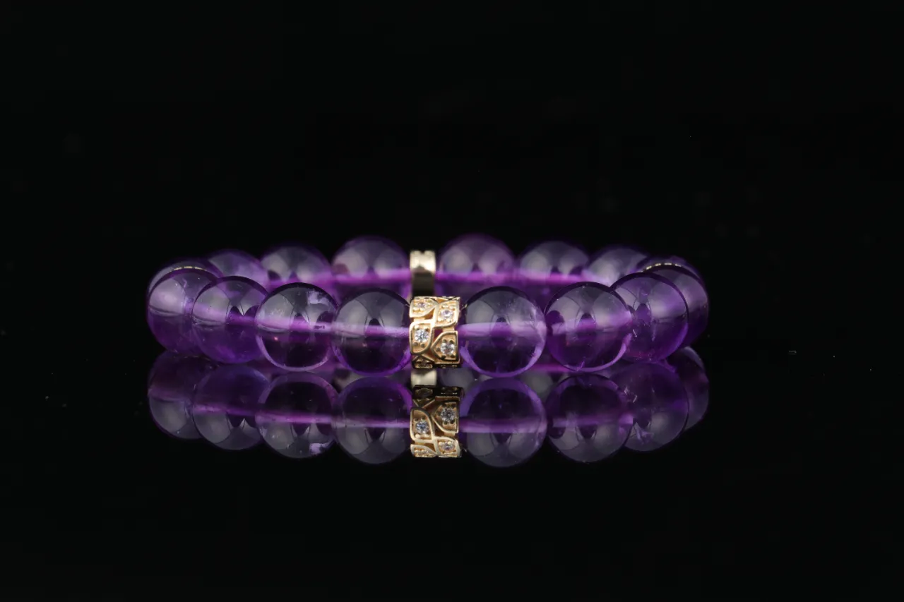 紫霄 | 紫水晶天然水晶手鍊生辰定制 3