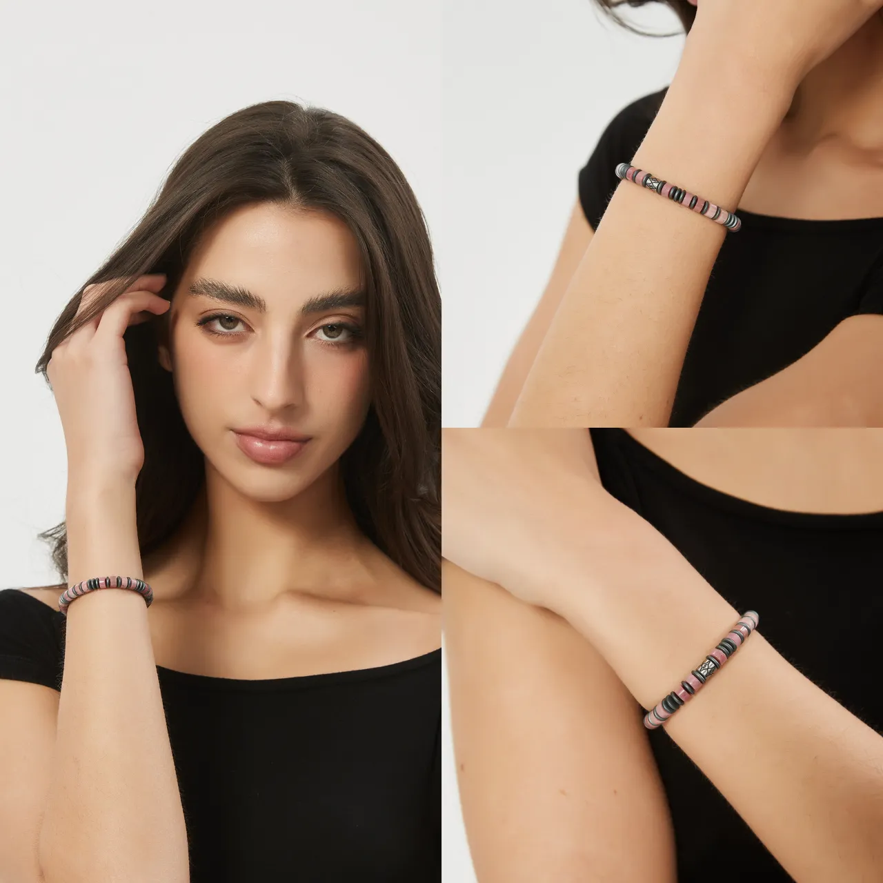 男士女款爆款新款紅紋石手串6mm小眾設計高級感 圖片 5